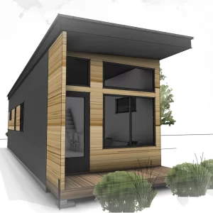 ZIP-Pod XL 470 1-bedroom, 1-bath with an optional loft.