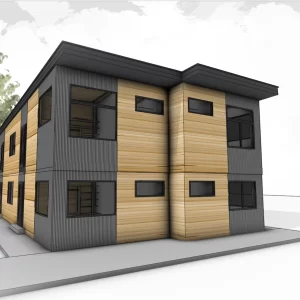 1,024 Sp ft Multi-Family (3) 1-bedroom units per module. Single unit up to a 12-plex.